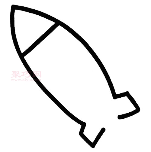 火箭画法第3步