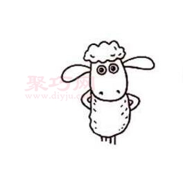 小绵羊画法第5步