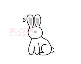 小白兔画法第5步