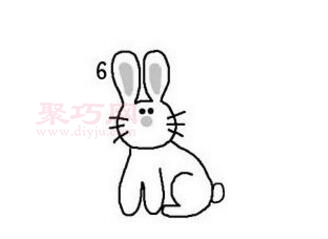 小白兔画法第6步