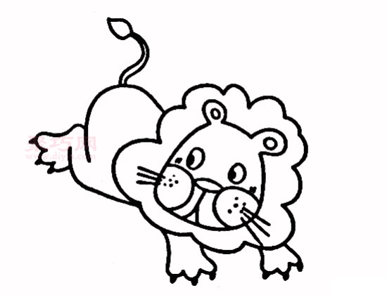 狮子画法第4步