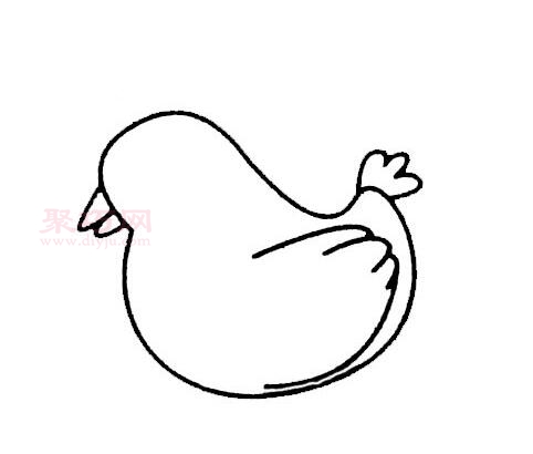 母鸡画法第2步
