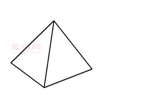 金字塔画法第1步