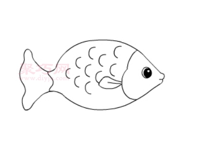 鱼儿画法第8步