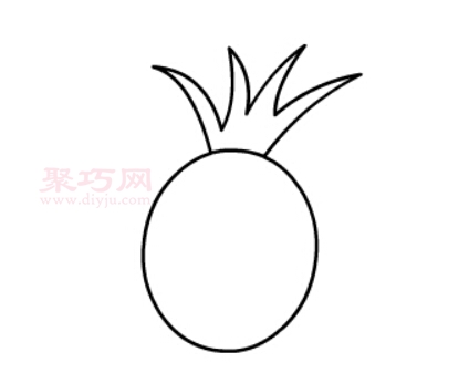 菠萝画法第2步