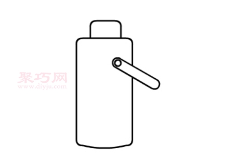 暖水瓶画法第2步
