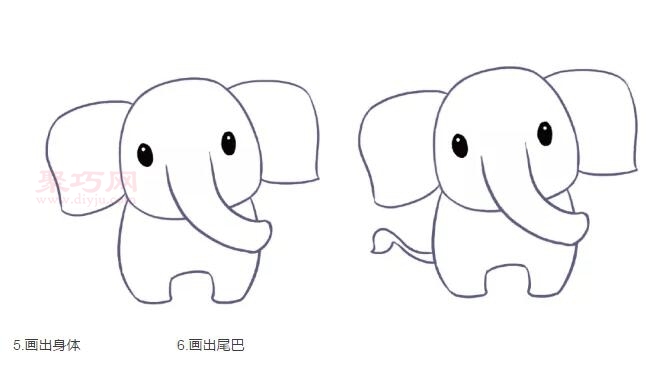 大象画法第3步
