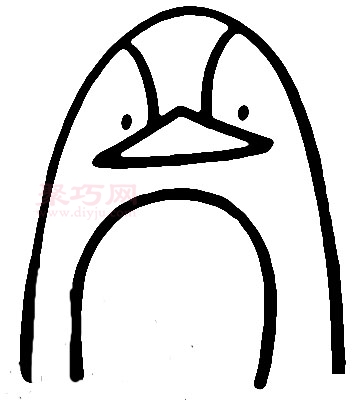 企鹅画法第2步