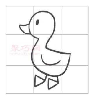 鸭子画法第6步