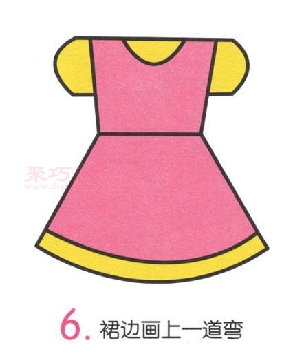 连衣裙画法第6步