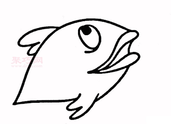 大嘴鱼画法第3步