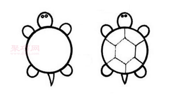 如何画乌龟好看又简单乌龟简笔画教程