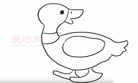小鸭子画法第6步