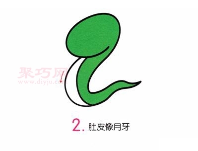 小蛇画法第2步