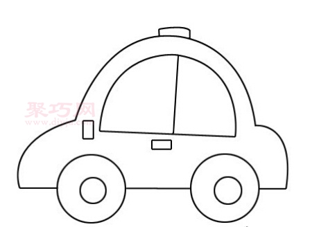 小汽车画法第11步