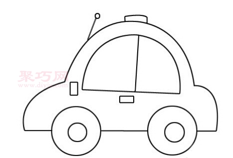 小汽车画法第12步