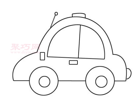 小汽车画法第13步