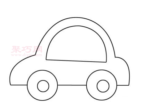 小汽车画法第7步