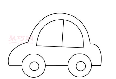 小汽车画法第8步