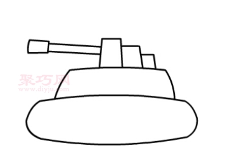 坦克画法第3步