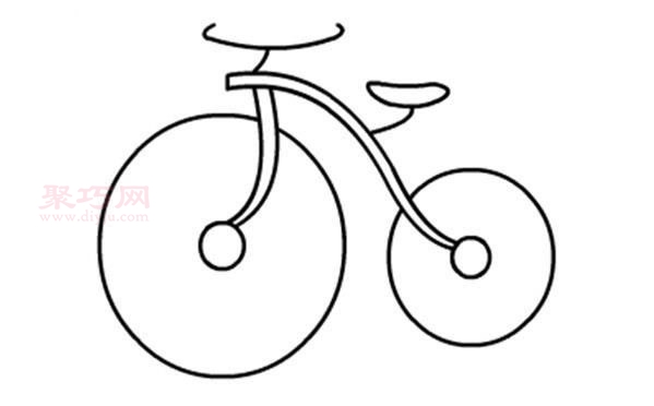 自行车画法第6步