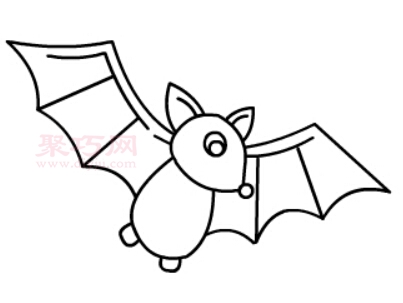 蝙蝠画法第5步