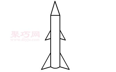 火箭画法第3步