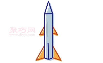 火箭画法第5步
