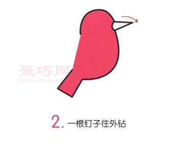 啄木鸟画法第2步