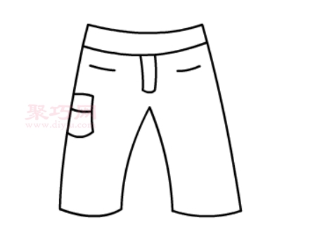 裤子画法第3步