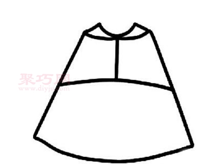 短连衣裙画法第4步