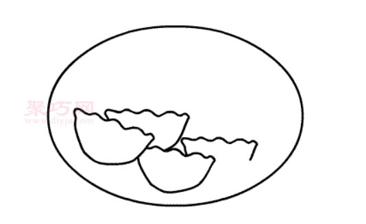 饺子画法第5步