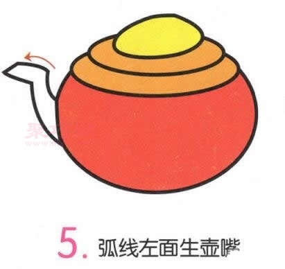 茶壶画法第5步