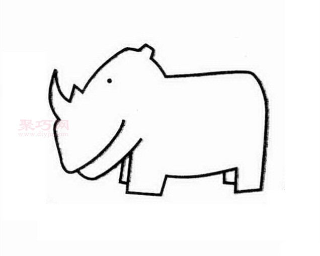 犀牛画法第2步