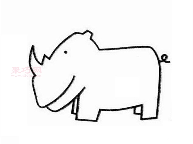 犀牛画法第3步