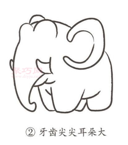 大象画法第2步