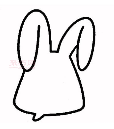 兔子画法第1步