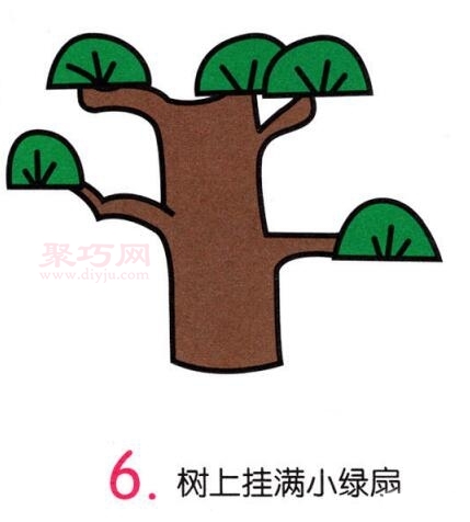 松树画法第6步