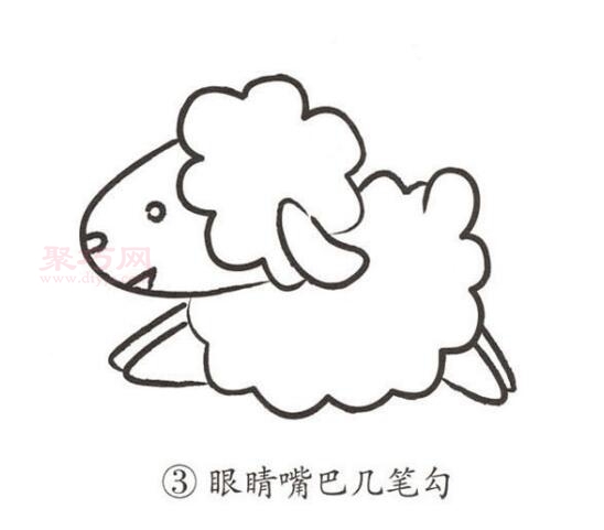 绵羊画法第3步