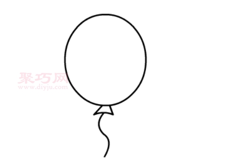 气球画法第2步
