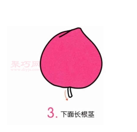 桃子画法第3步