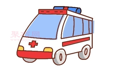 救护车画法第11步