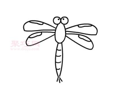 蜻蜓画法第7步