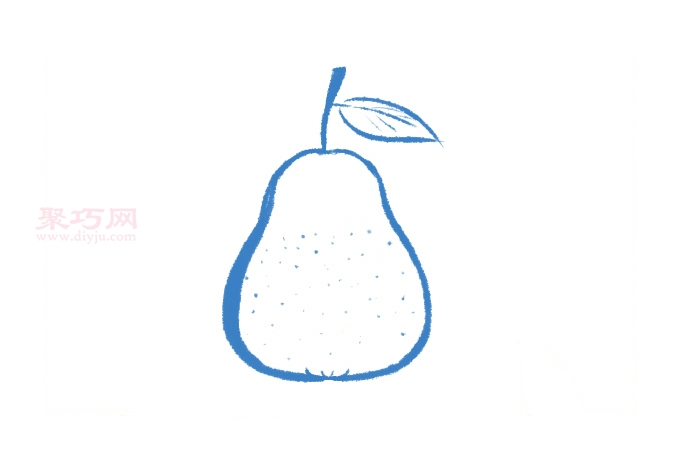 水果梨子画法第4步