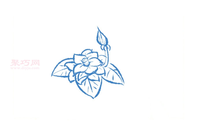 蔷薇画法第4步