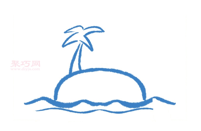 椰子岛画法第3步