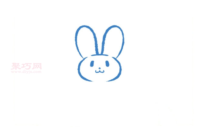 小白兔画法第2步