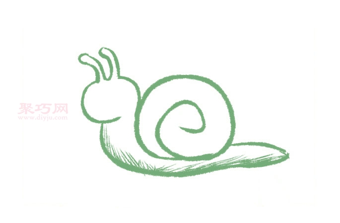 蜗牛画法第3步
