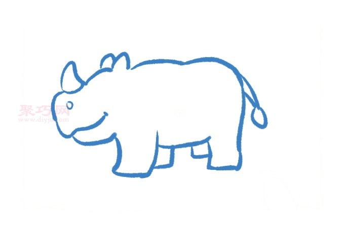 犀牛画法第3步