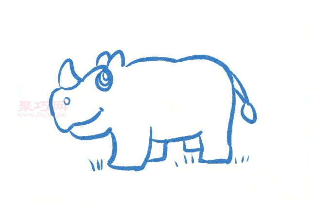 犀牛画法第4步